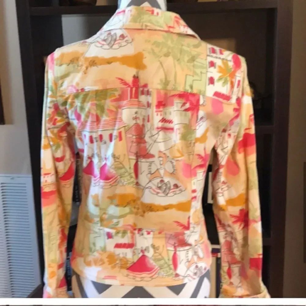 Multicolored Lemon Grass Studio Jacket Small - Picture 4 of 8